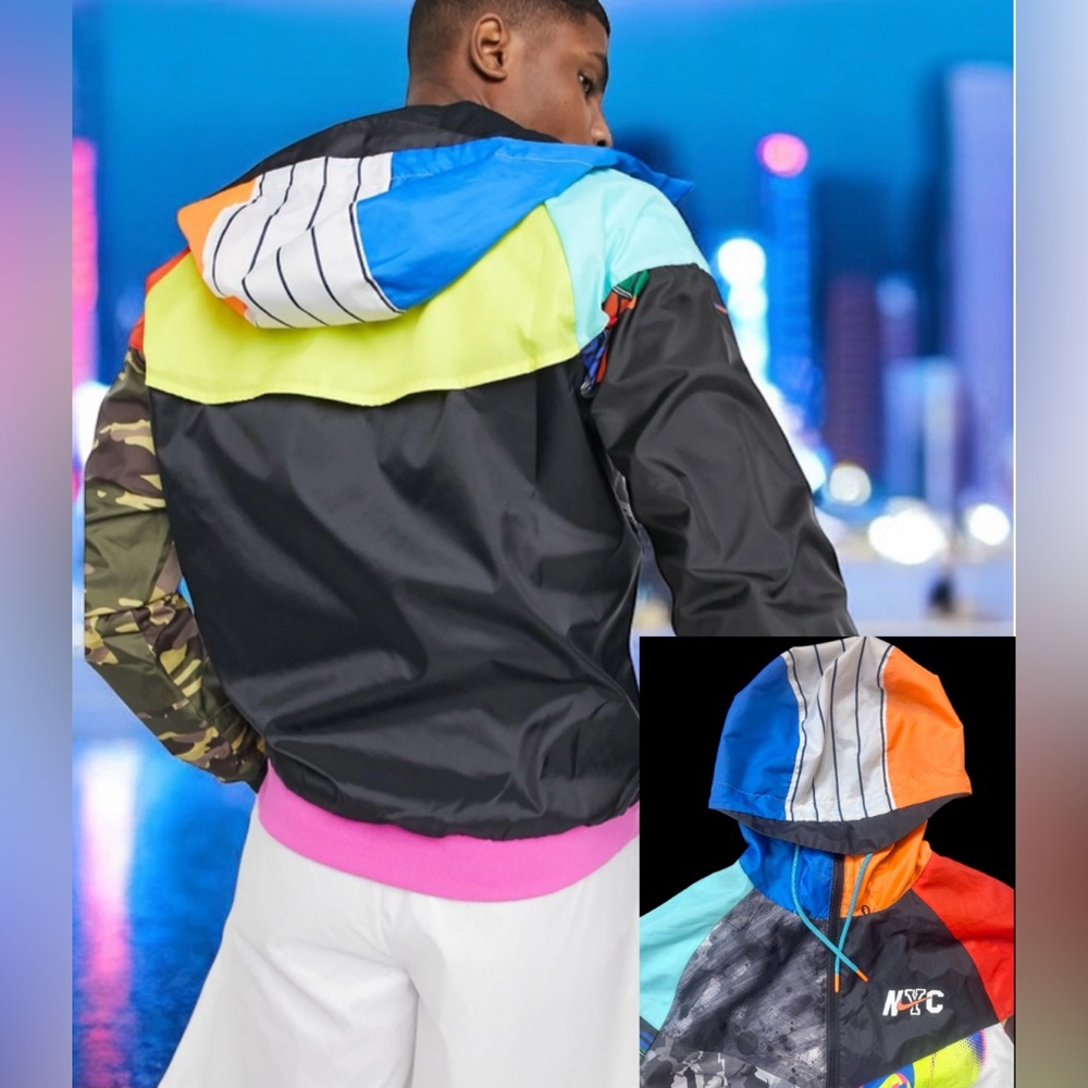 Wrn 1X 💥RARE NIKE NYC Matthew Wolff Windbreaker jacket men’s coat size SMALL